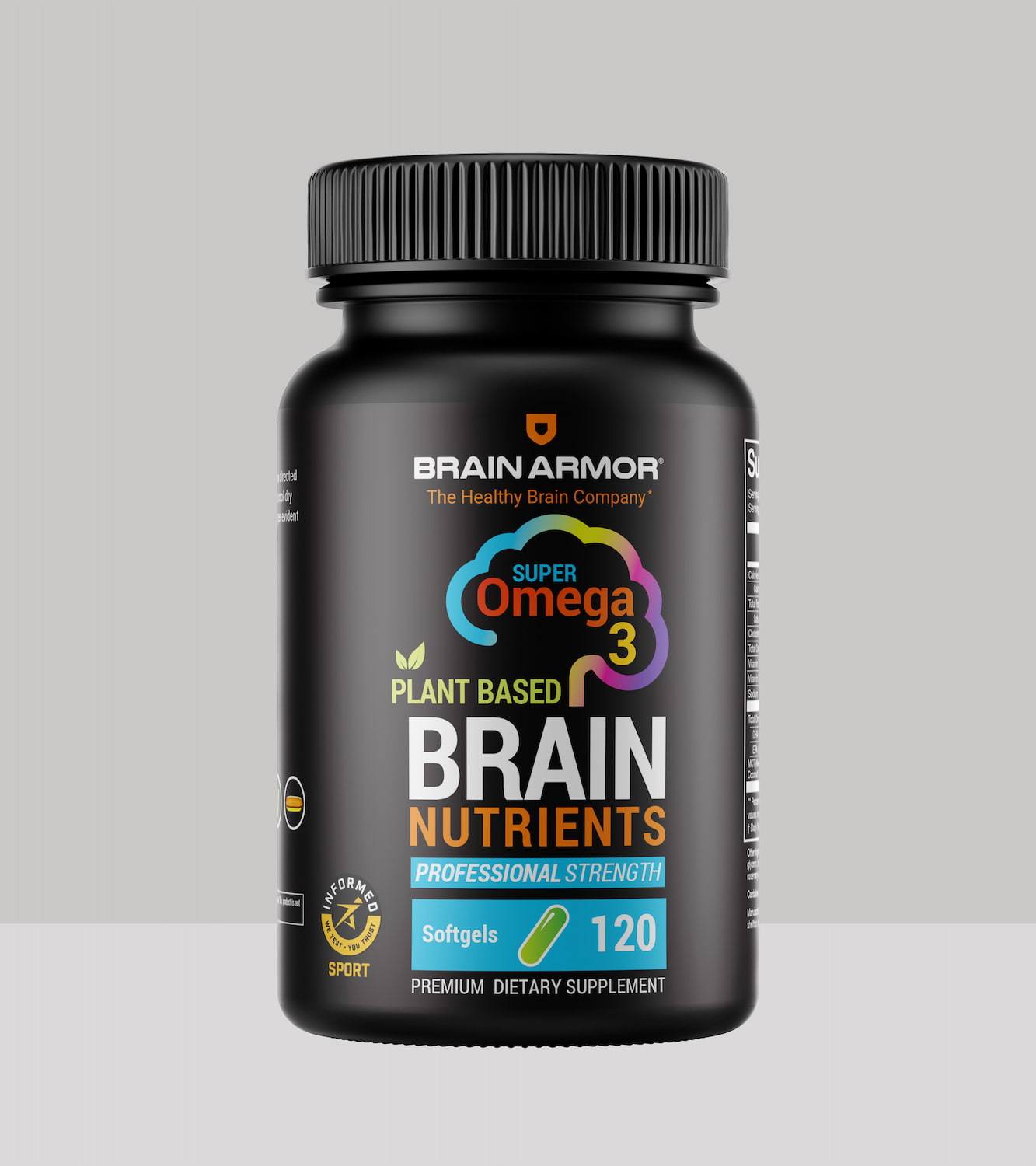 Brain Armor Plant Based Nutrients Professional Strength - 120ct
