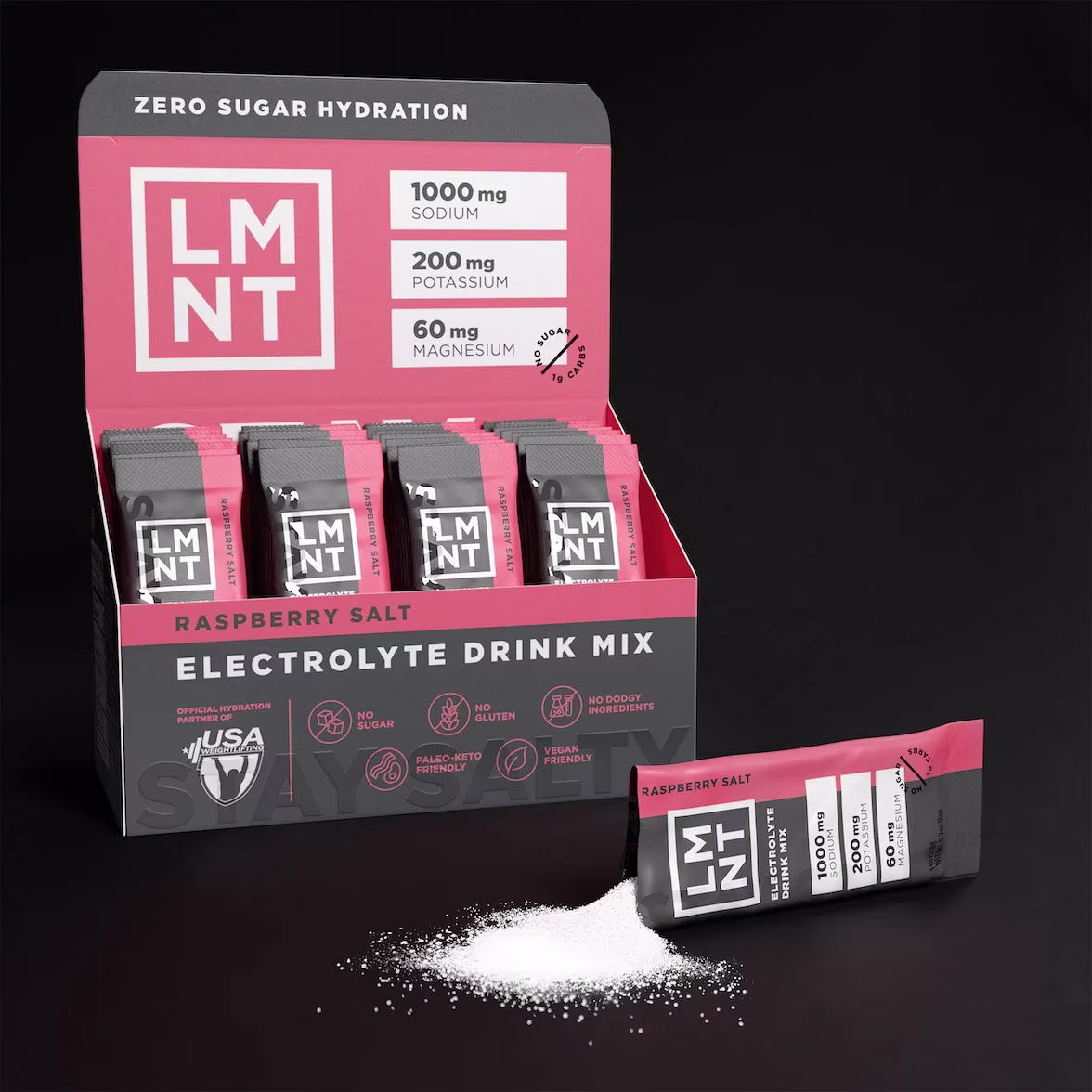 LMNT REPLENISHMENT SOLUTION 6G 30'S RASPBERRY SALT - Image 3